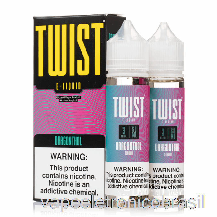 Vape Recarregável Dragonthol - Twist E-líquido - 120ml 0mg